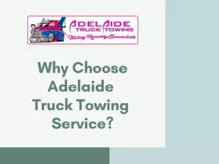 Adelaide Truck Towing |Best Tow Truck Near Me SA