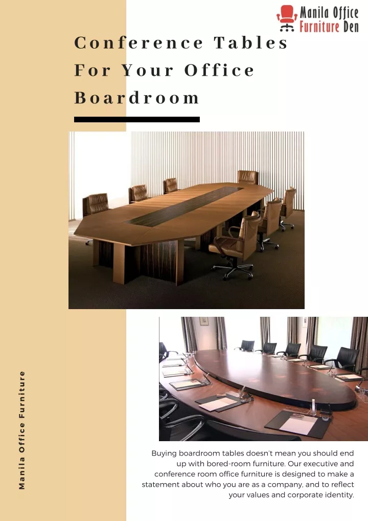 conference tables for your office boardroom