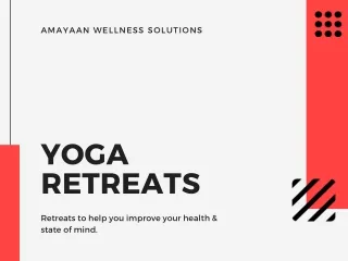 yoga retreats