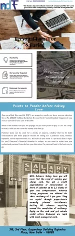 Personal Loan For Salaried - slide 1