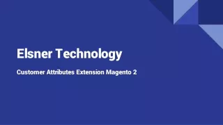 elsner technology