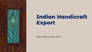 Indian Handicraft Export