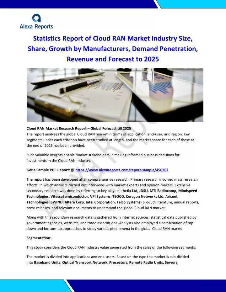 statistics report of cloud ran market industry
