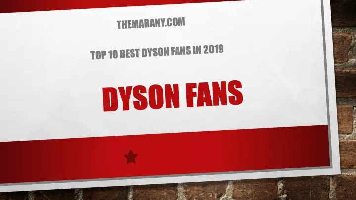 dyson fans