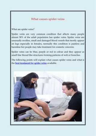 what causes spider veins