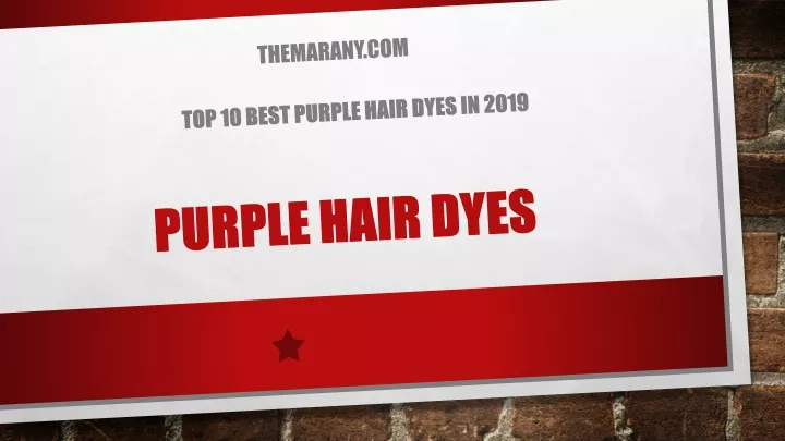 purple hair dyes