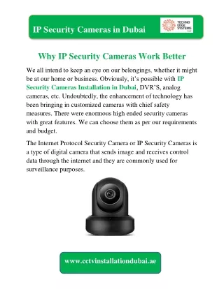 ip security cameras in dubai