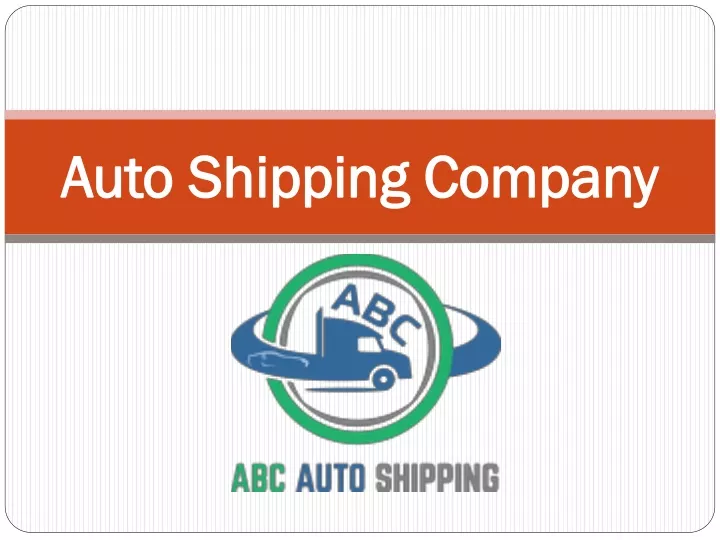 auto shipping company