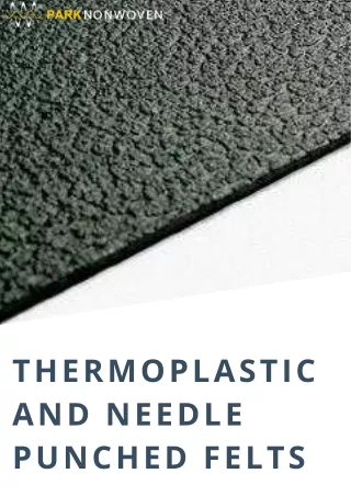 Thermoplastic and Needle Punched Felts Manufacturer in India - Parknonwoven