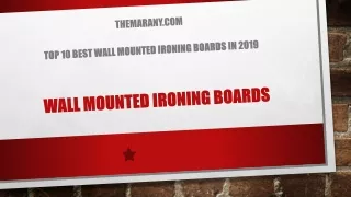 Top 10 Best Wall Mounted Ironing Boards Review