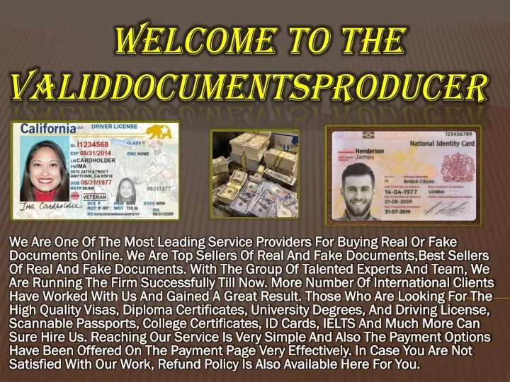 welcome to the validdocumentsproducer