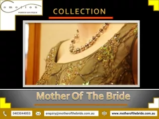 Mother of the Bride &amp; Groom Dresses Shops in Melbourne Store |South Yarra - Australia