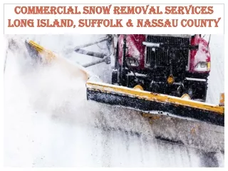 Commercial Snow Removal Services Long Island