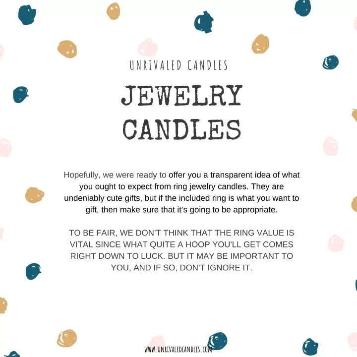 unrivaled candles jewelry candles