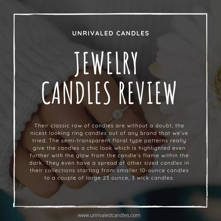 unrivaled candles jewelry candles review