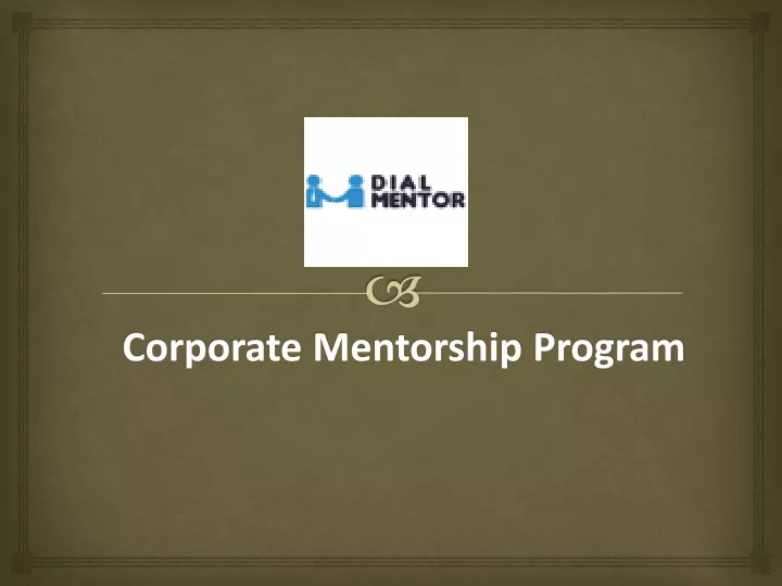 corporate mentorship program