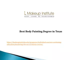best body painting degree in texas