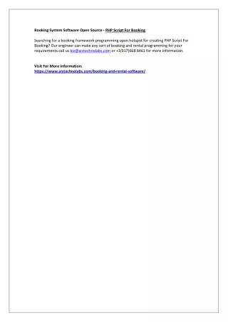 booking system software open source php script