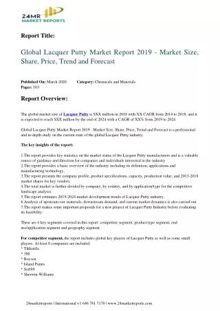 report title