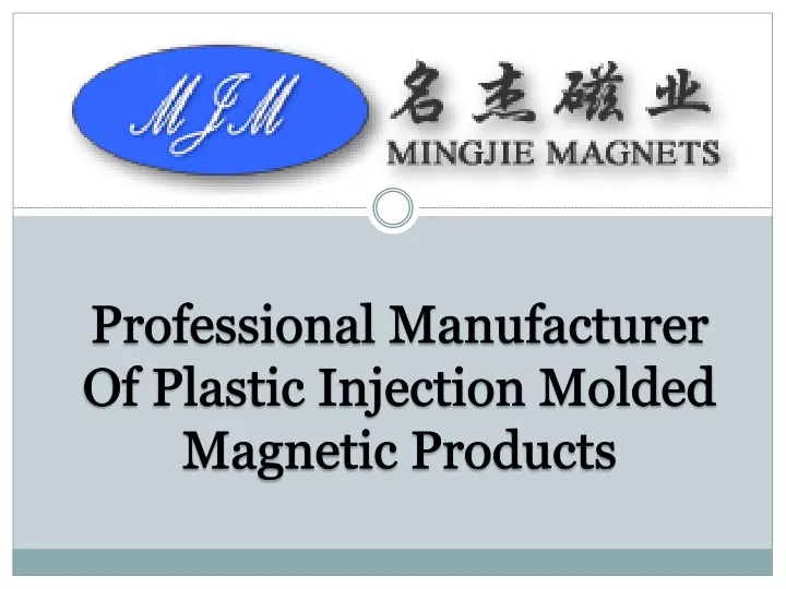 professional manufacturer of plastic injection