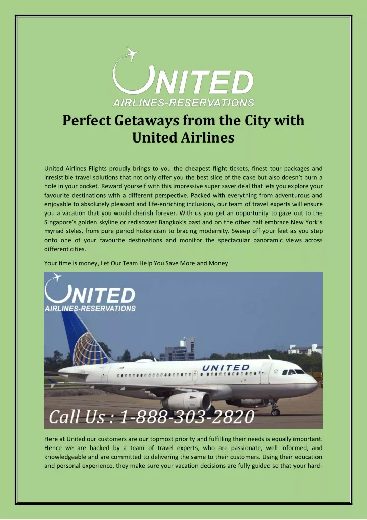 perfect getaways from the city with united