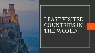 LEAST VISITED COUNTRIES IN THE WORLD