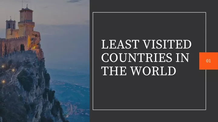 least visited countries in the world