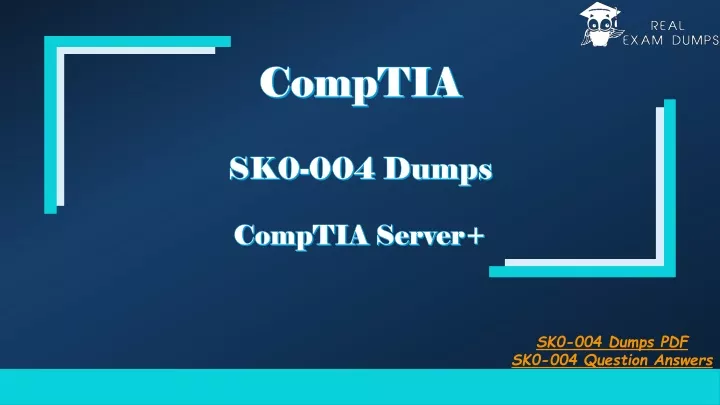 comptia sk0 004 dumps comptia server