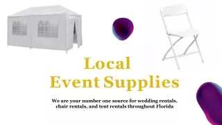 Event Rentals near You | localeventsupplies