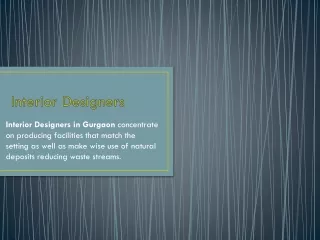 i nterior d esigners