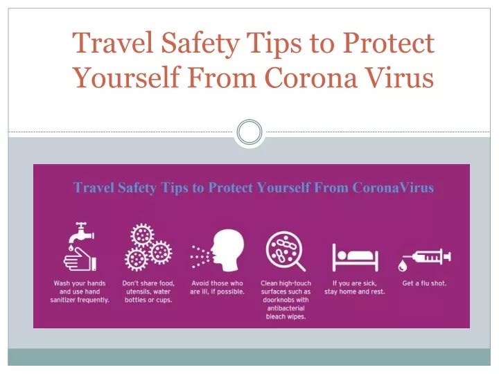 travel safety tips to protect yourself from corona virus