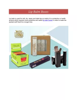 lip balm boxes
