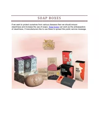 soap boxes