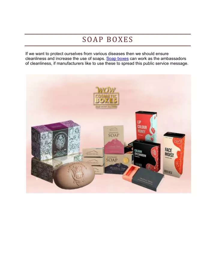 soap boxes