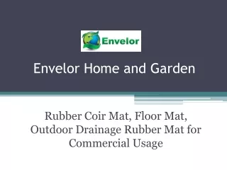 Rubber Coir Mat, Floor Mat, Outdoor Drainage Rubber Mat for Commercial Usage