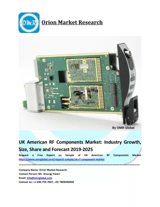 UK American RF Components Market Trends, Size, Competitive Analysis and Forecast - 2019-2025