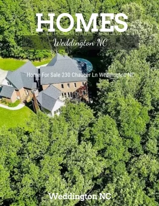 Homes For Sale Weddington, NC 5572