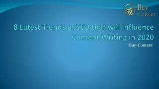 8 latest trends of seo that will influence content writing in 2020