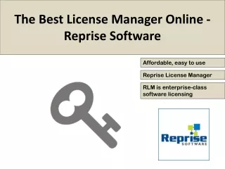The Best License Manager Online | Reprise Software