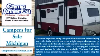 Campers for Sale Michigan