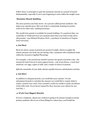 follow these 10 principles to gain the maximum