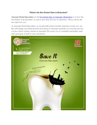 Best Dental Clinic with 20 years of Excellence | ADS