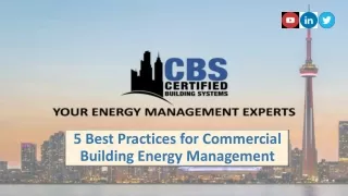 5 Best Practices for Commercial Building Energy Management