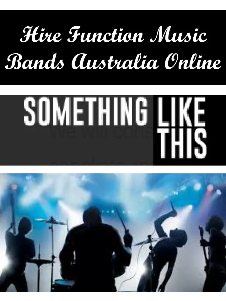 hire function music bands australia online