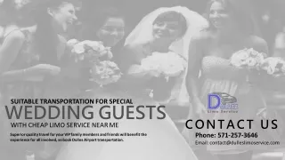 Suitable Transportation for Special Wedding Guests with Dulles Car Service