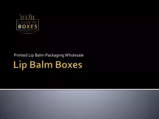 printed lip balm packaging wholesale