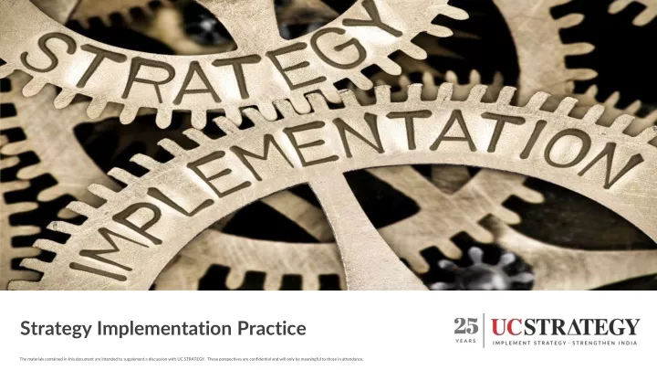 strategy implementation practice