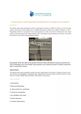 exhaustive study on global retail ready packaging