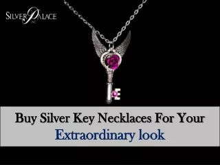 Buy Silver Key Necklaces For Your Extraordinary look