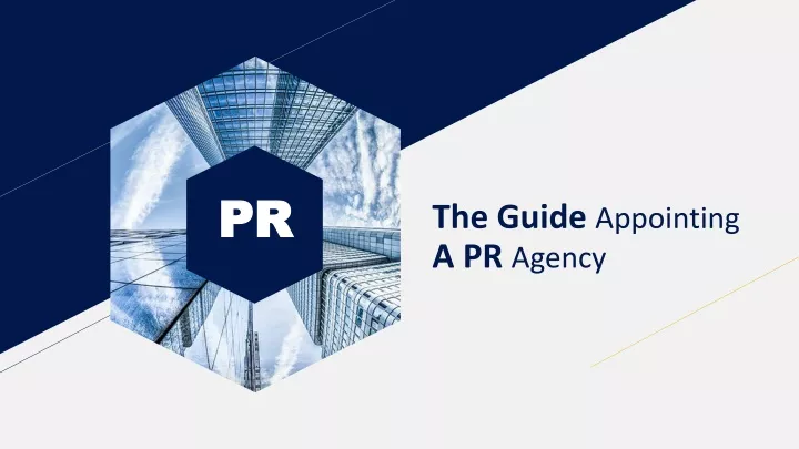 the guide appointing a pr agency
